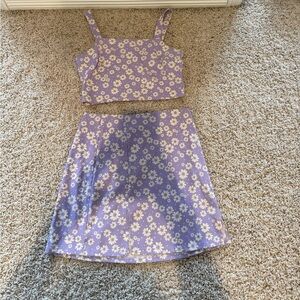 Altar'd State Lavender Floral Dress Set